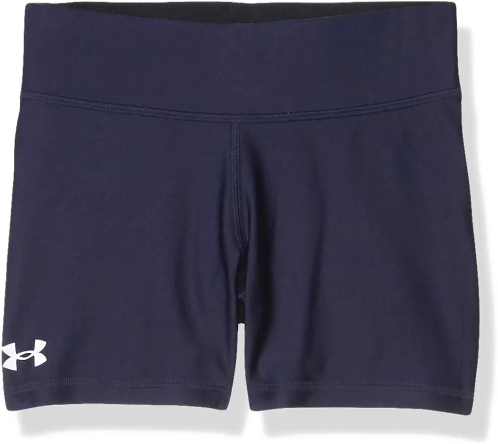 Команда Under Armour Girls' Team Shorty 4, Midnight Navy (410)/White