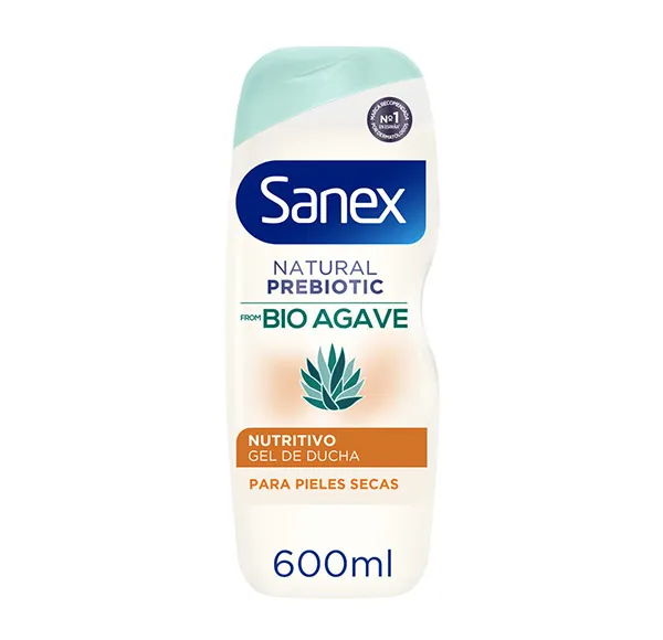 

Увлажняющий гель для душа Natural Prebiotic Bio Agave Sanex, 600 ml