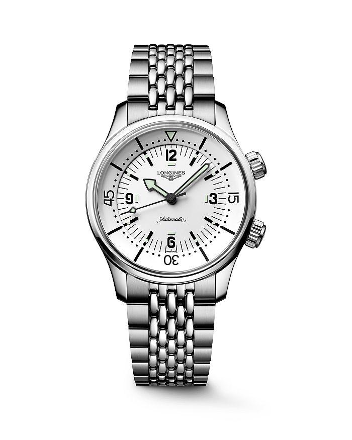 

Легендарные водолазные часы, 39 мм Longines, серебряный