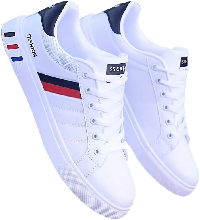 

Мужские модные повседневные кроссовки - стильная дышащая обувь для комфорта и стиля каждый день Hoalox, белый/черный