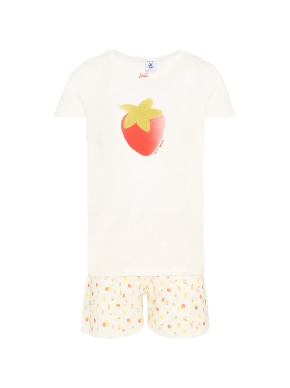 Пижама с принтом клубники Petit Bateau, нейтральный