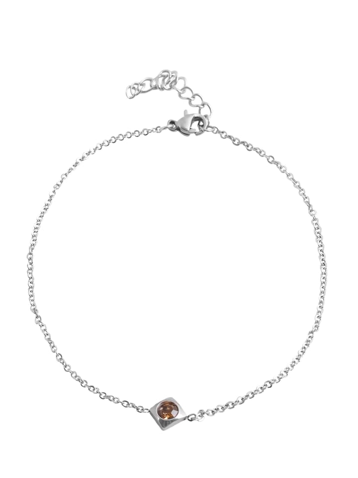 

Adeliás Женский браслет на лодыжку - из нержавеющей стали серебристого цвета