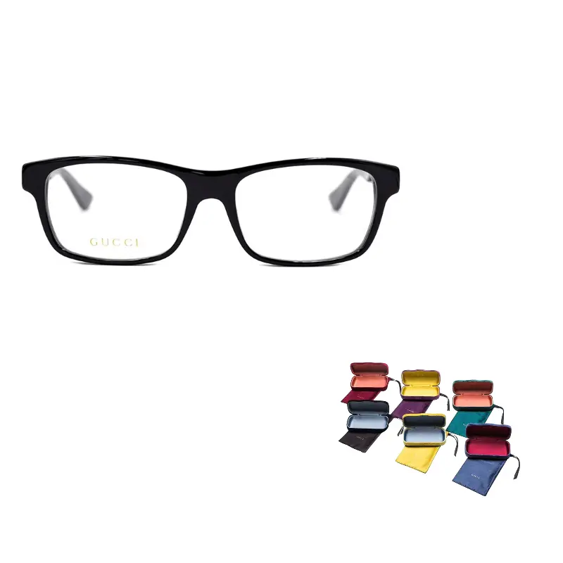 

Очки прямоугольные с полной оправой GUCCI, черный