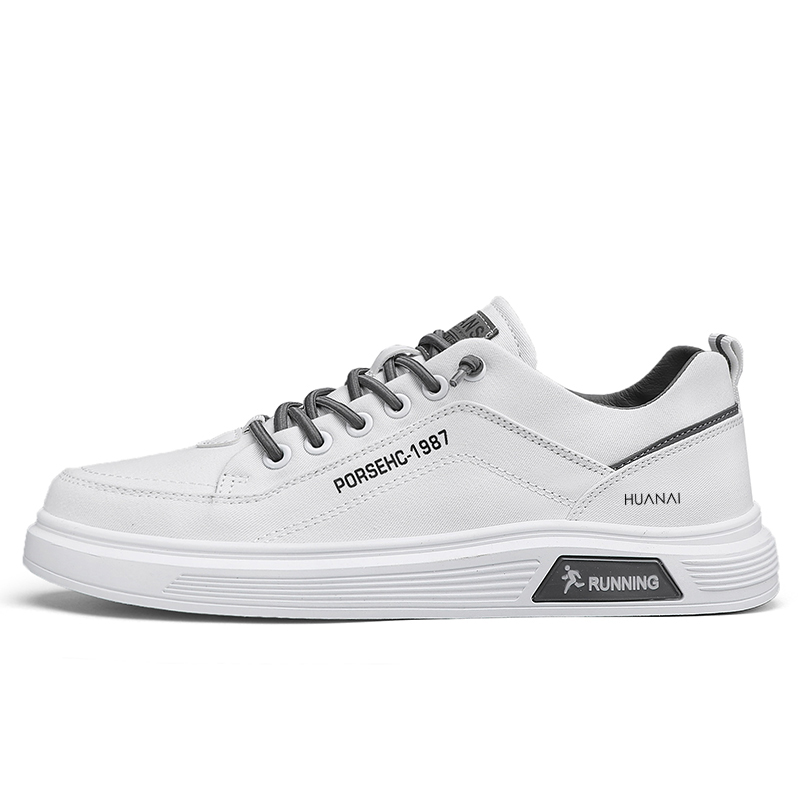 

Кроссовки мужские HUANAI Low Top Canvas, бело-серые