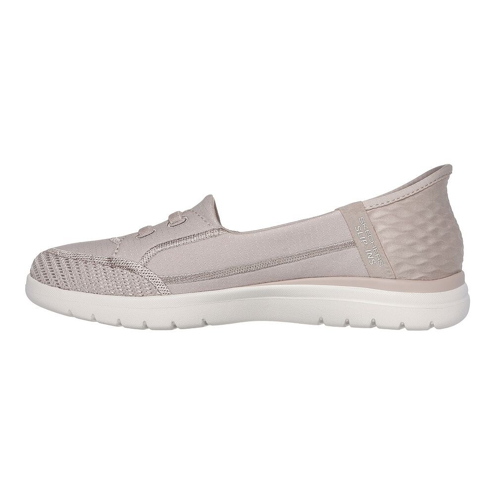 Женская обувь Skechers Hands Free Slipins On-the-GO Flex Top Notch, темно-синий — фото 4