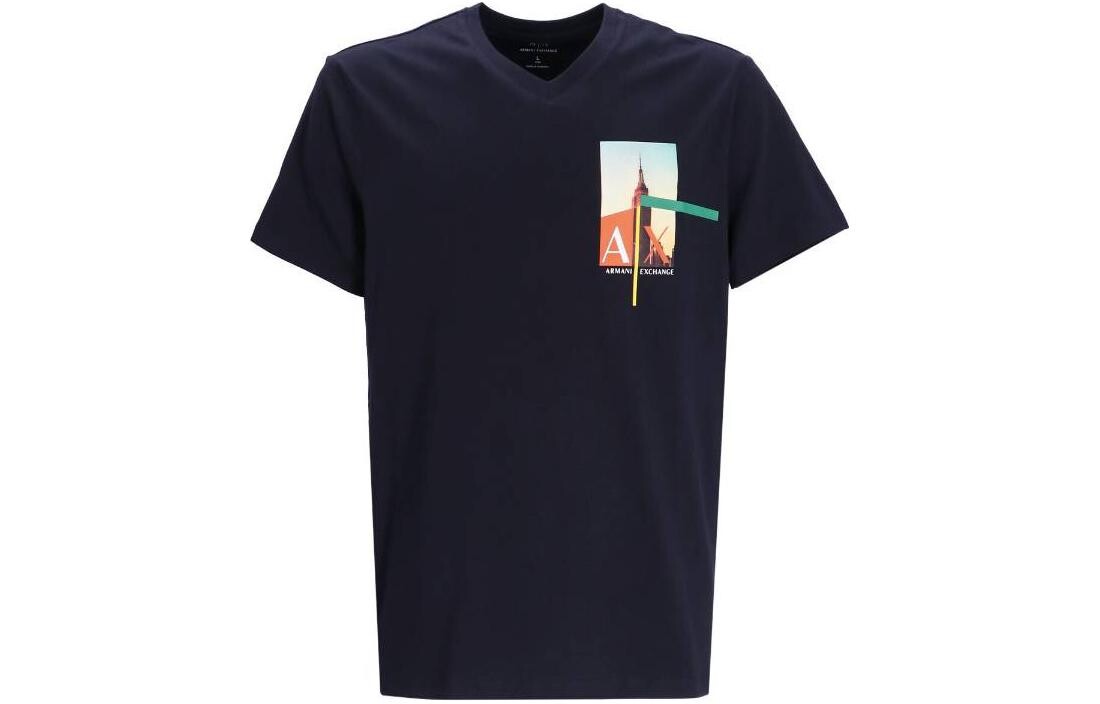 

Футболка мужская морская Armani Exchange, цвет Marine