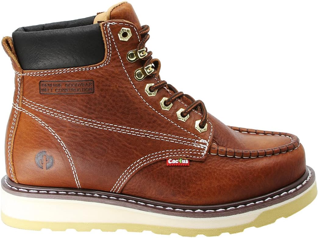 Ботинки Cactus 6727M светло-коричневого цвета, размер Cactus Work Boots — фото 2