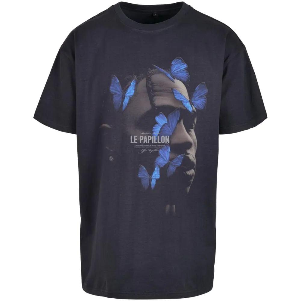 

Футболка Mister Tee Le Papillon Oversize, синий