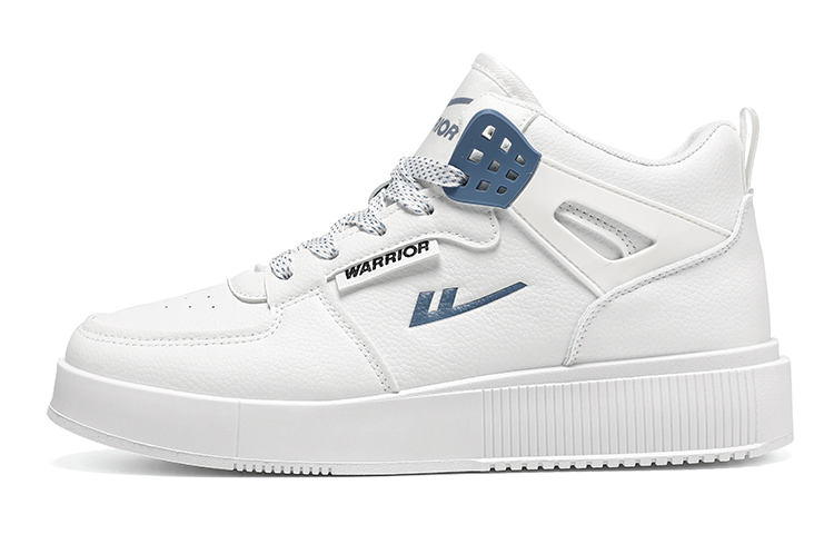 

Кроссовки WARRIOR Skateboarding Shoes Unisex Mid-top White/Blue, белый/синий