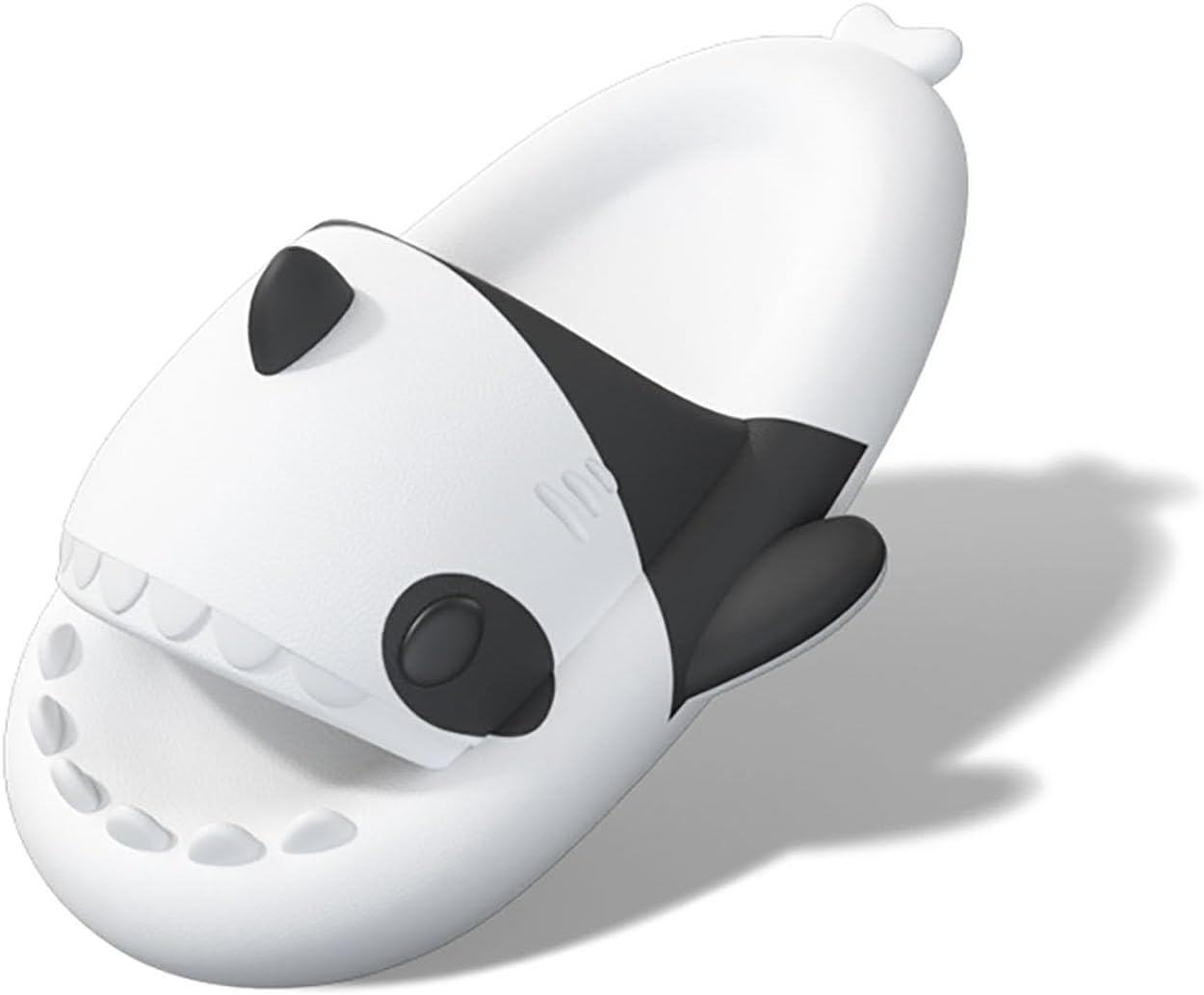 

Оригинальные сланцы Zureto Shark, унисекс с изображением акулы, новые домашние тапочки Cloud Shark для спа, сандалии, Panda Shark