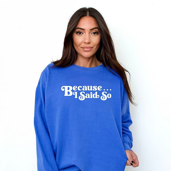 

Футболка Because i said so с эффектом поношенности Simply Sage Market, Flo Blue