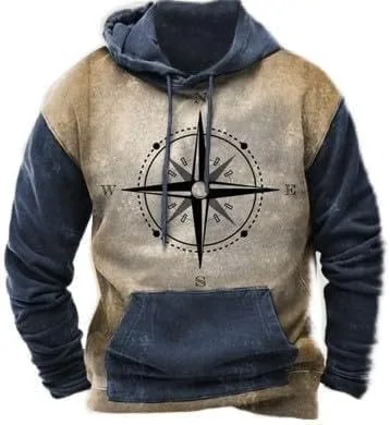 

Толстовка Angbater мужская в стиле вестерн с этническим принтом