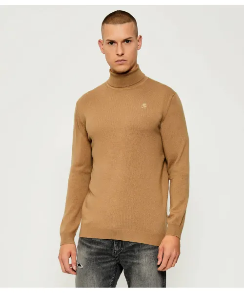 

Шерстяная водолазка Regular fit Karl Lagerfeld, бежевый