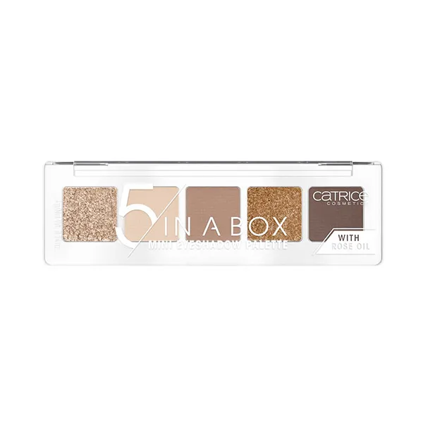 

Мини-палитра теней для век 5 In A Box Mini Paleta Catrice, цвет golden nude look