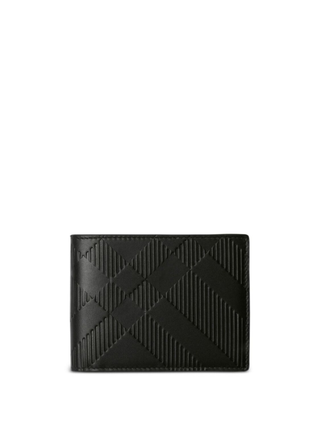 

Бумажник с тиснением под чек, складной Burberry, черный