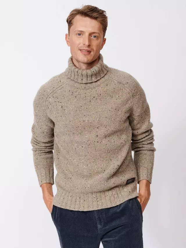 

Джемпер Aubin Brancaster Lambswool Blend Roll Neck, цвет stone