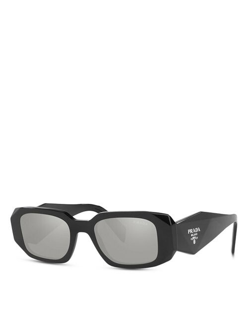 

Прямоугольные солнцезащитные очки Symbole, 49 мм Prada, цвет Black