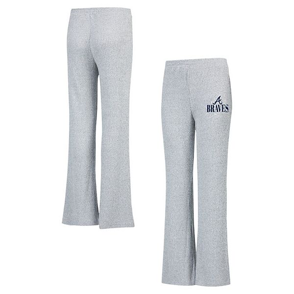 

Женские спортивные брюки-клеш concepts sport gray atlanta braves juniper rib knit flare Unbranded