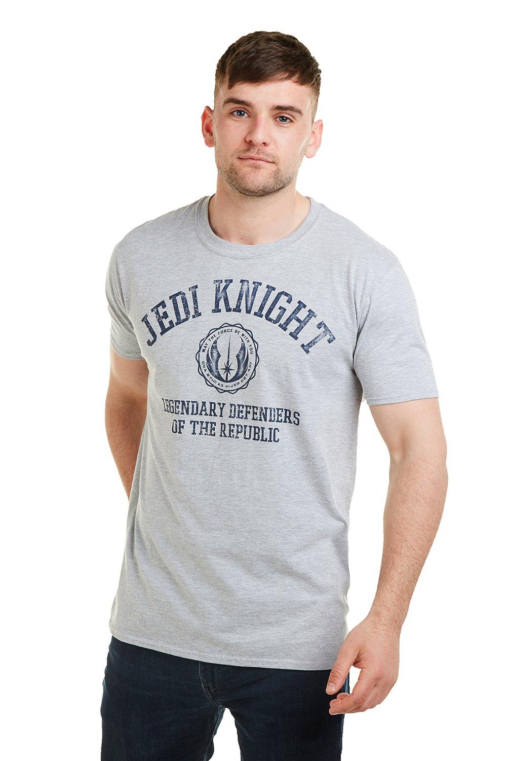 

Хлопковая футболка Jedi Knight Collegiate Star Wars, серый