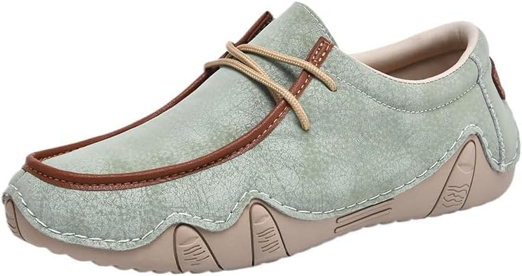 

Мужские повседневные модные кроссовки для вождения, ходьбы и скалолазания, мягкие мокасины Hhhchpm, зеленый