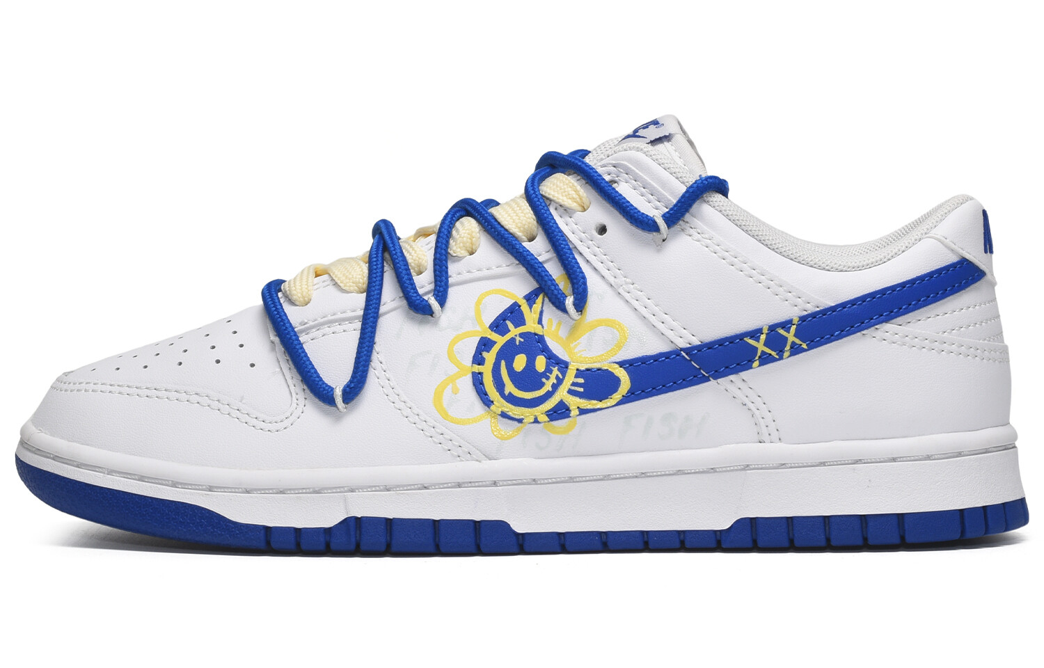 

Кроссовки Nike Dunk Skateboard Shoes Men Low-Top Blue White, синий/белый