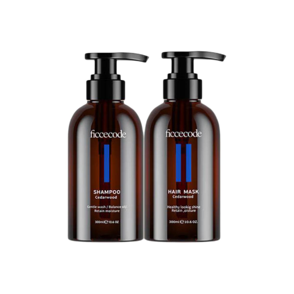 

Имбирный шампунь и кондиционер для объема, восстановление и контроль жирности 300мл*2 FicceCode