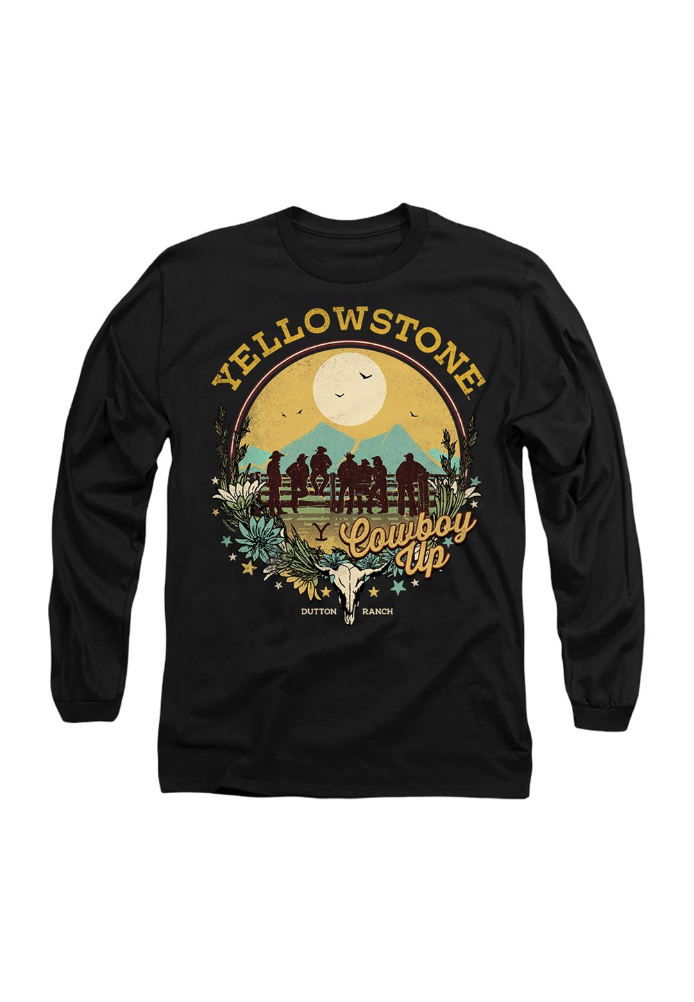 

Топ с длинными рукавами YELLOWSTONE COWBOY UP Cotton Soul, черный