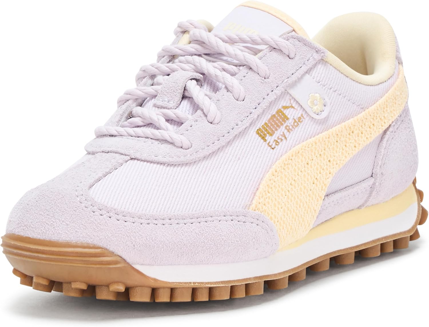 Кроссовки PUMA Easy Rider для детей (маленькие дети), унисекс, сиреневый/кремовый