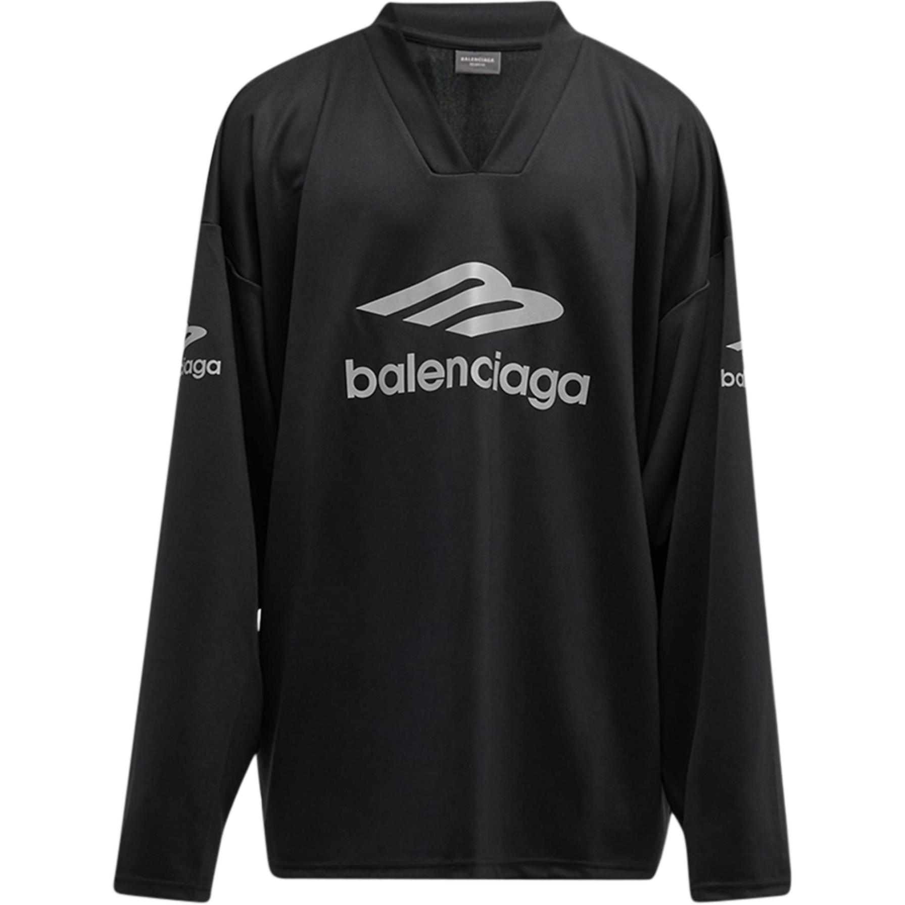 

Balenciaga Футболка свободного кроя FW24, мужская, черная