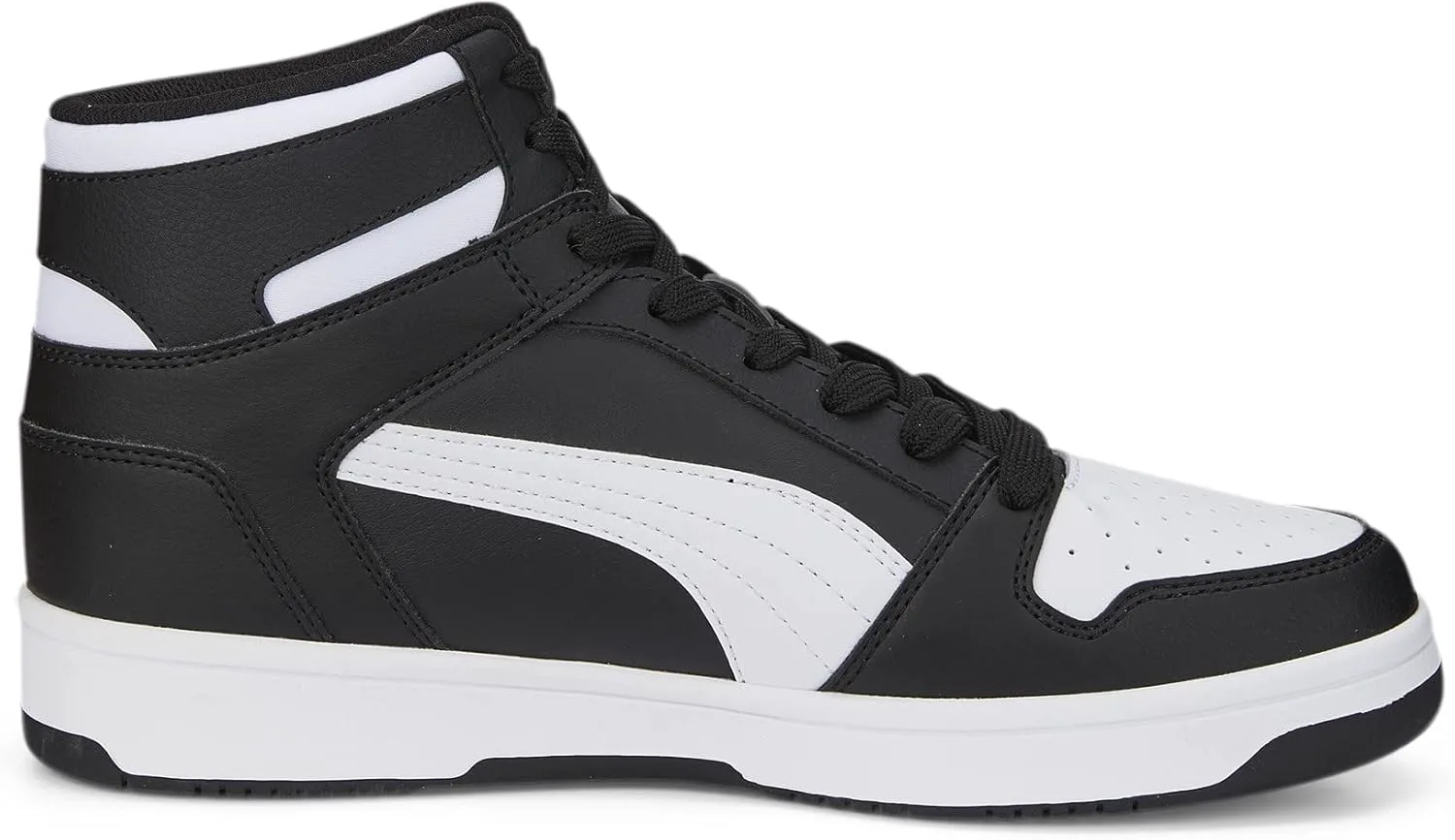 Мужские кроссовки PUMA Rebound Layup Mid, черно-белый — фото 2