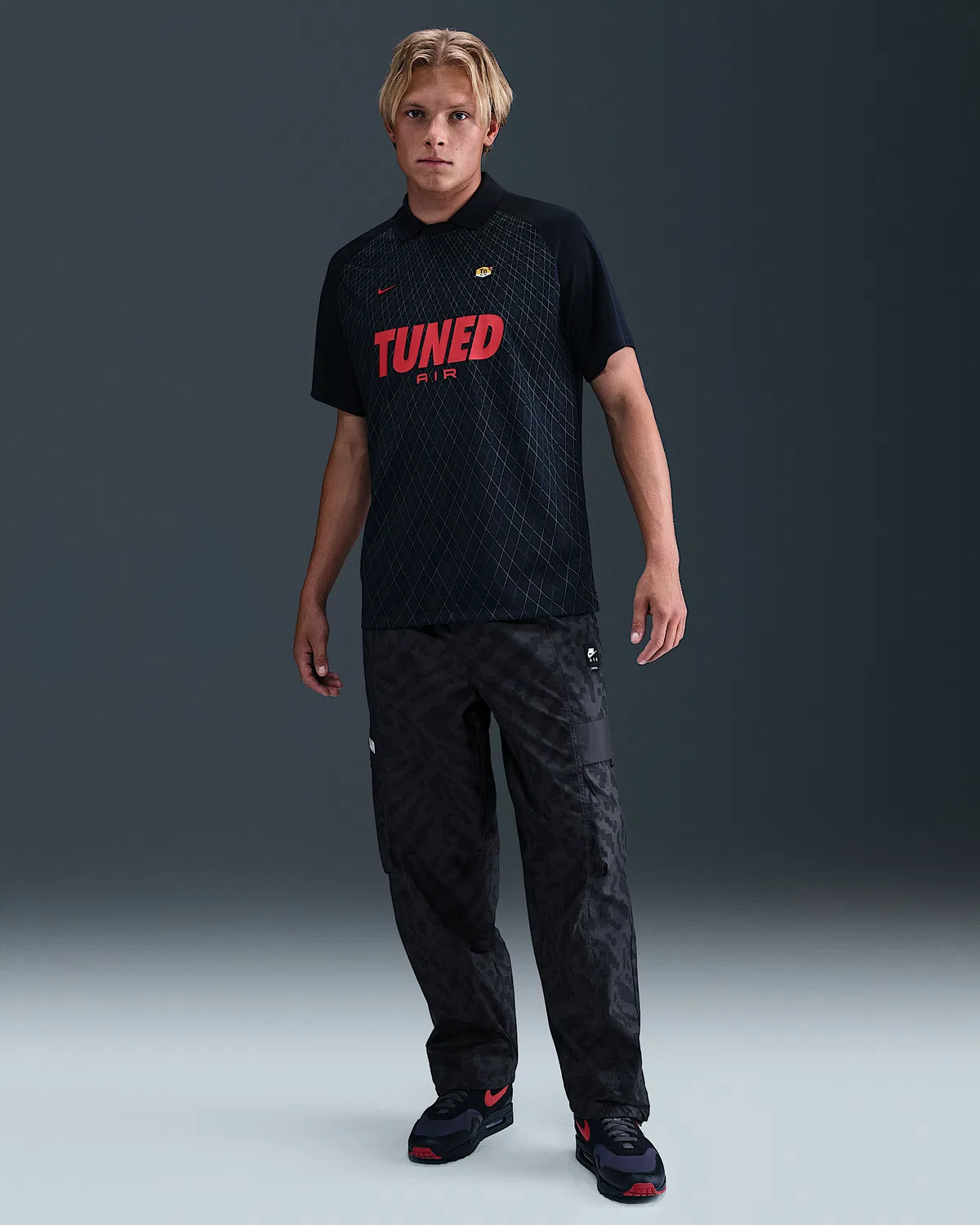 Мужские тканевые карго-штаны Nike Air, Anthracite/Anthracite/Black