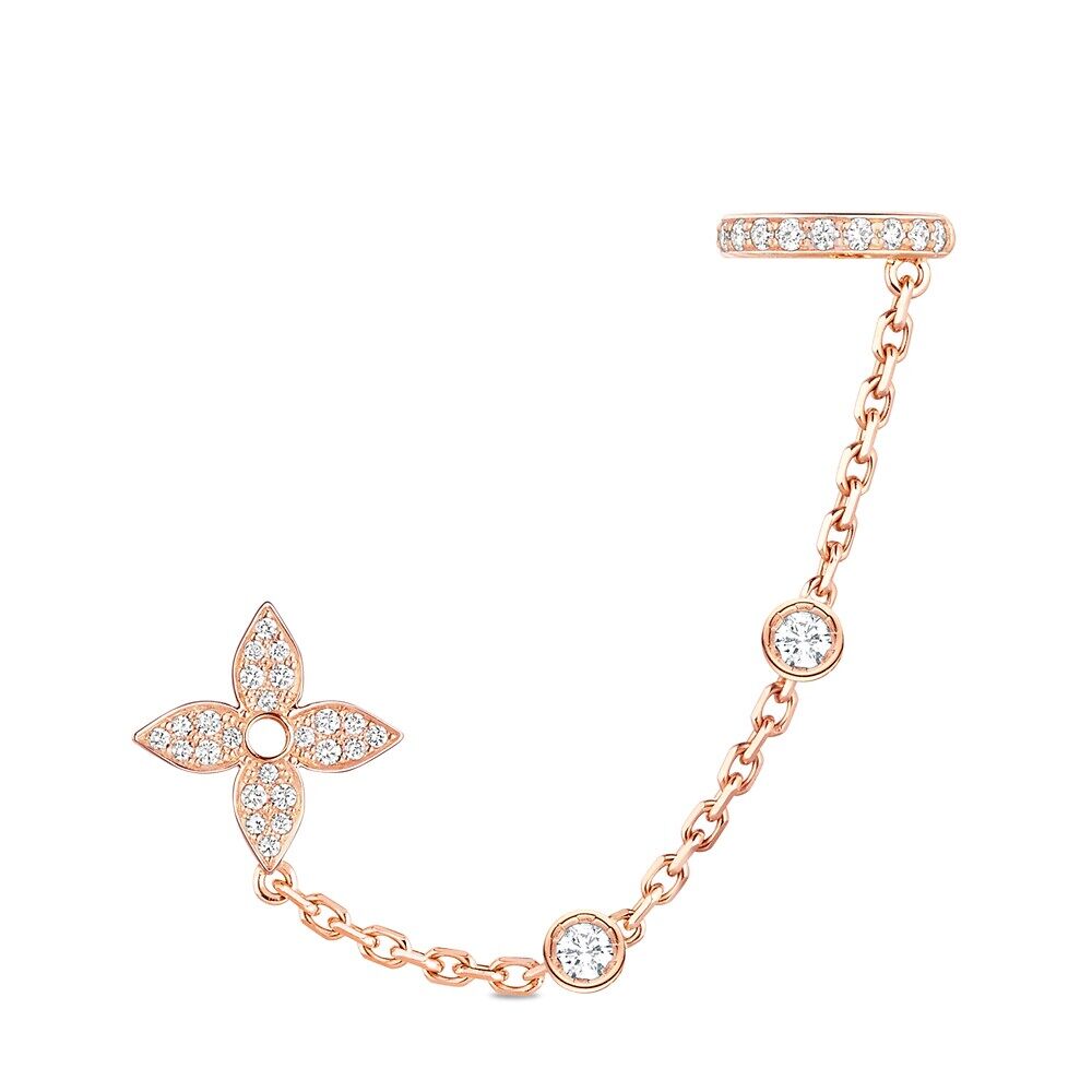 

Серьги-моноцепочки Idylle Blossom, розовое золото и бриллианты, 1 шт. Louis Vuitton, розовый