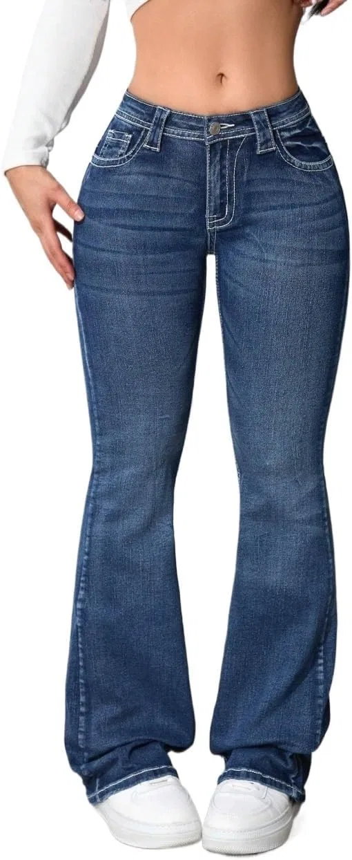 Джинсы, средняя посадка, Women's Legendary Mid Rise Jean Elastic Waist, Medium Wash