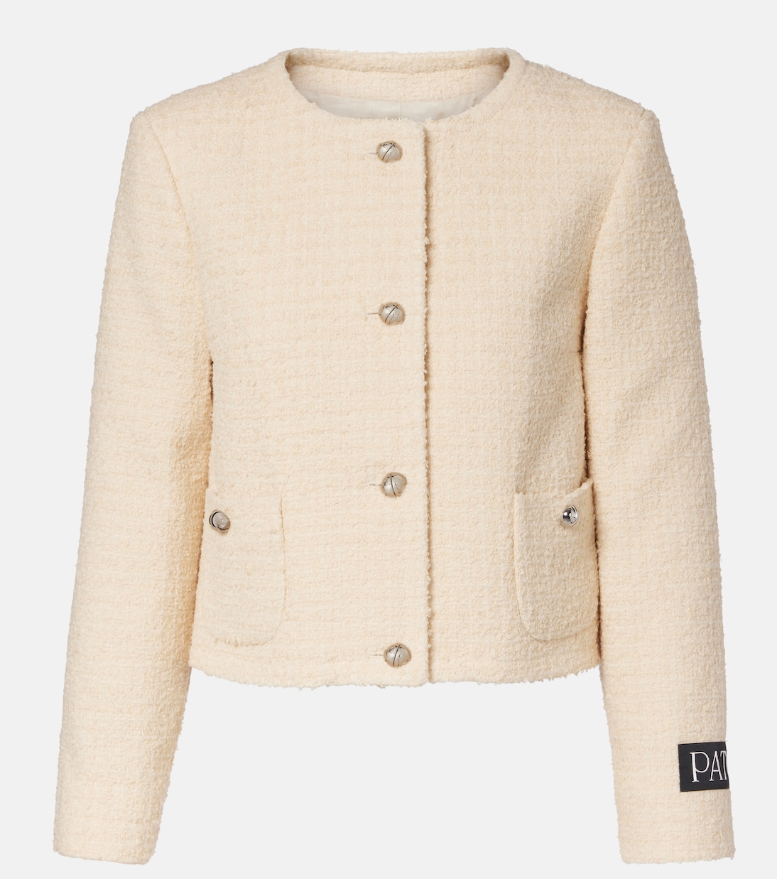 

Куртка букле из смесовой шерсти с логотипом Patou, Snowberry
