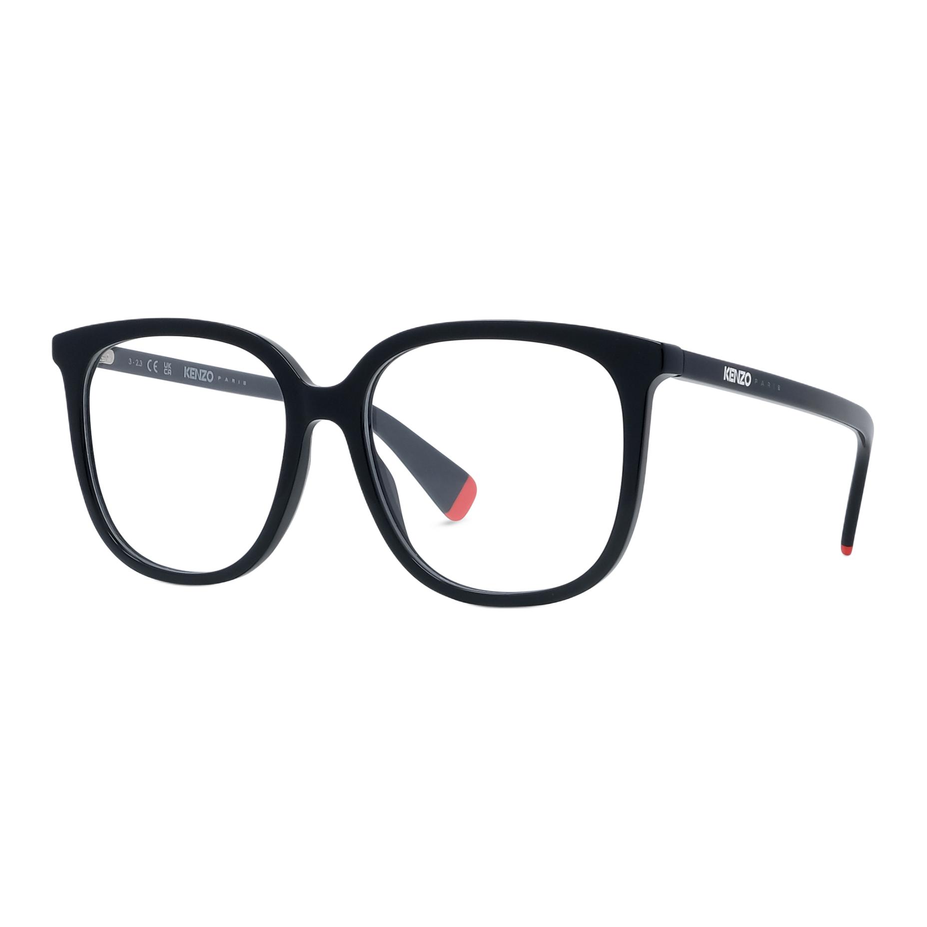

KENZO Ацетатная квадратная оправа для очков унисекс черная, Black