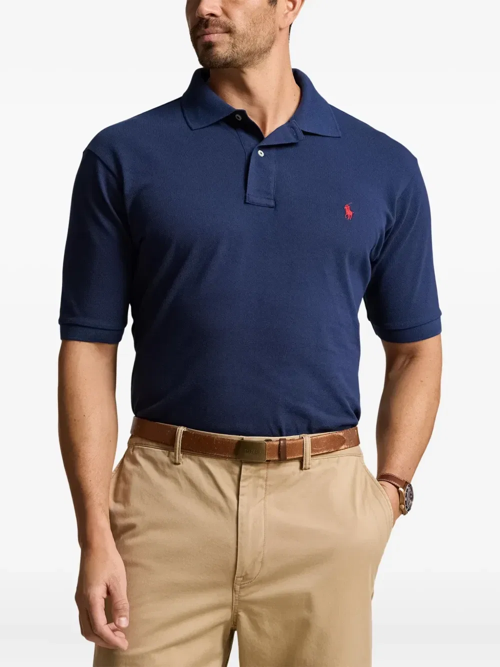 Рубашка поло POLO RALPH LAUREN, синий — фото 4