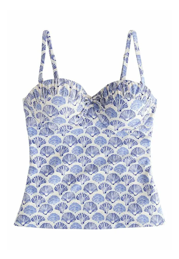 

Бикини-Топ без косточек, стандартного кроя Next, Cream Blue Shell, Синий, Бикини-Топ без косточек, стандартного кроя Next, Cream Blue Shell