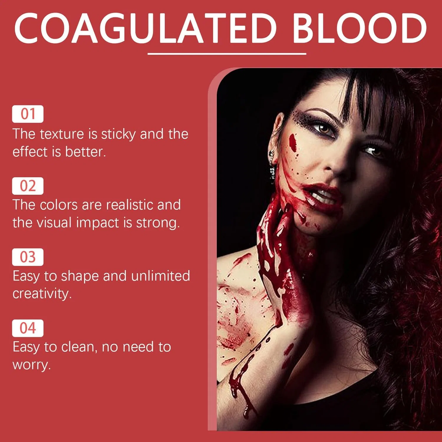 Спрей-кровь для макияжа Halloween Blood Make, 50 мл, красный Generic — фото 4