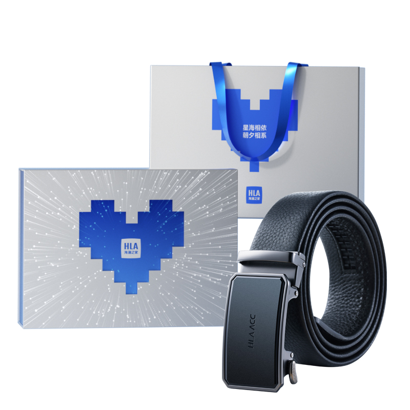 

Ремень мужской из натуральной кожи черный ширина 3,5 см HLA