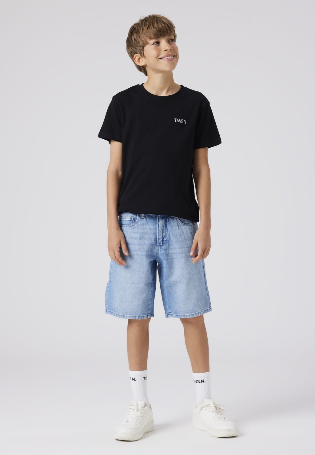 

Джинсовые шорты TWO SOON, цвет Light Blue Denim