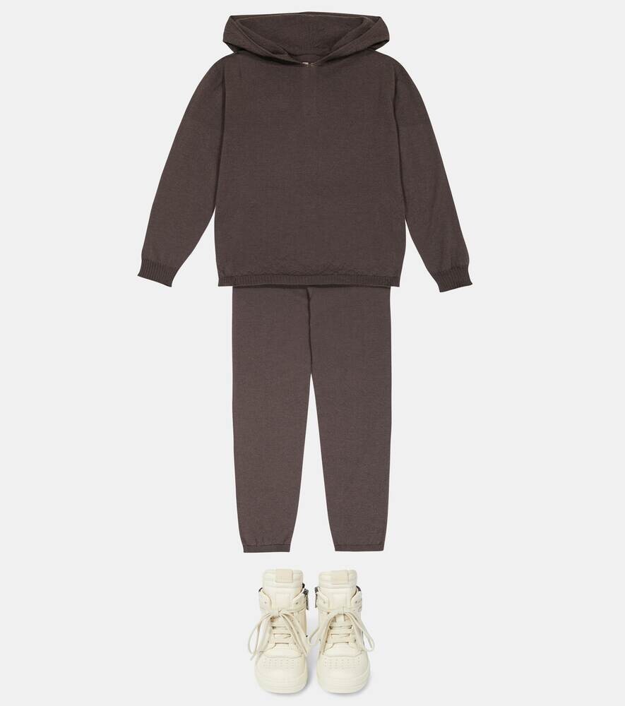 Спортивные штаны из смесовой шерсти Rick Owens, коричневый — фото 2