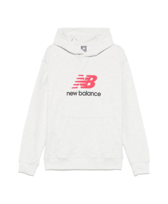 

Светло-Серая толстовка с карманом-кенгуру. New Balance, серый