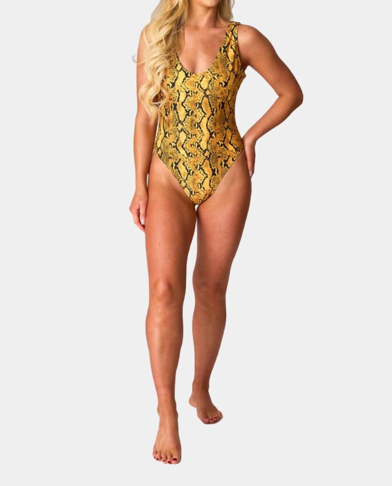 

Слитный купальник Bondi в стиле Snake Charmer BUDDYLOVE