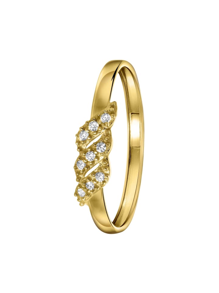 

Асимметричное кольцо из золота 585 пробы Lucardi