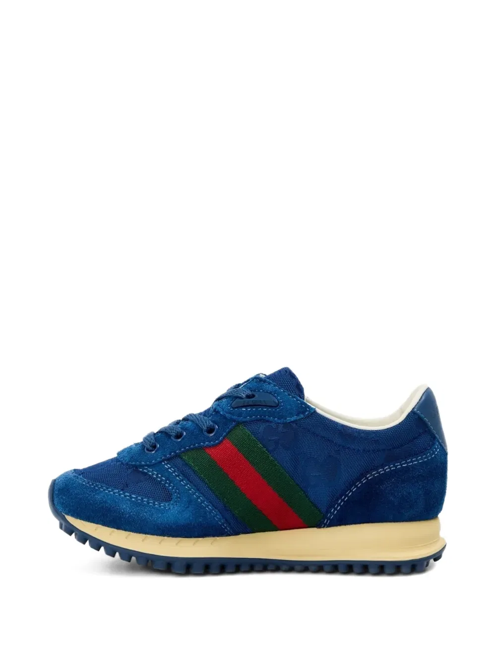 Кроссовки с полосатой отделкой Gucci Kids, синий