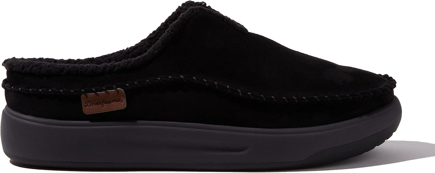 Мужские сабо Dearfoams Elm All Day Comfort с водоотталкивающей защитой, черный — фото 2