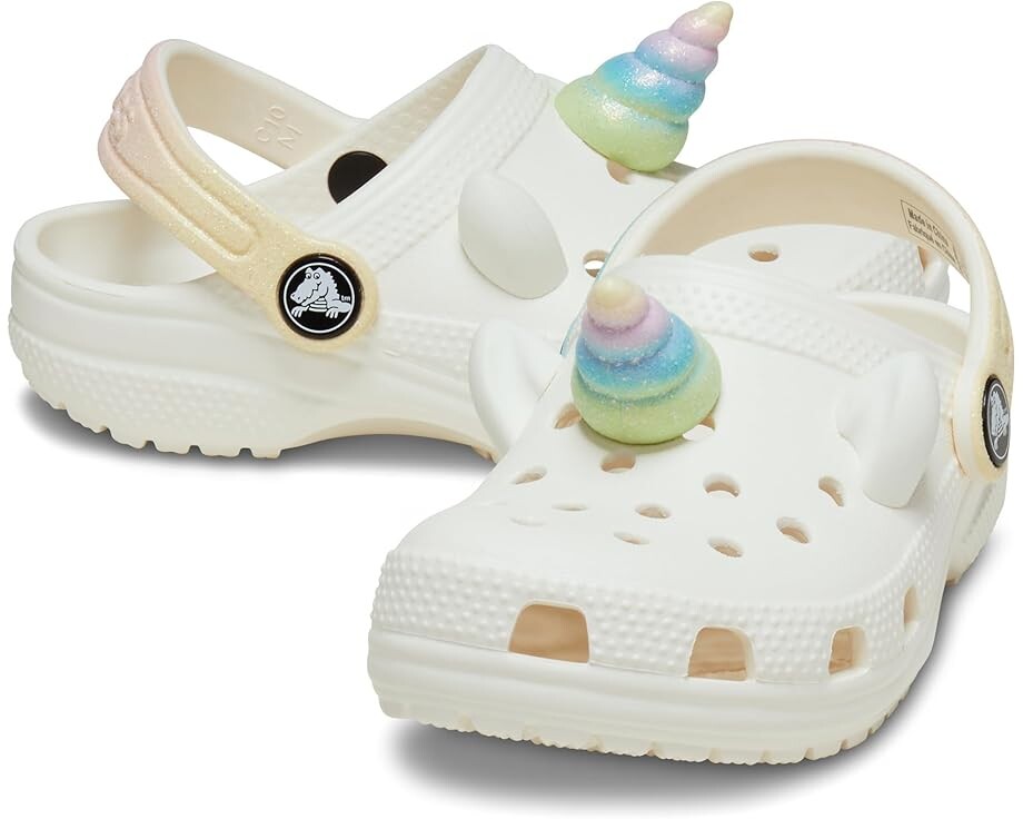 

Сабо Crocs Kids Classic I AM Clogs, цвет Chalk/Unicorn