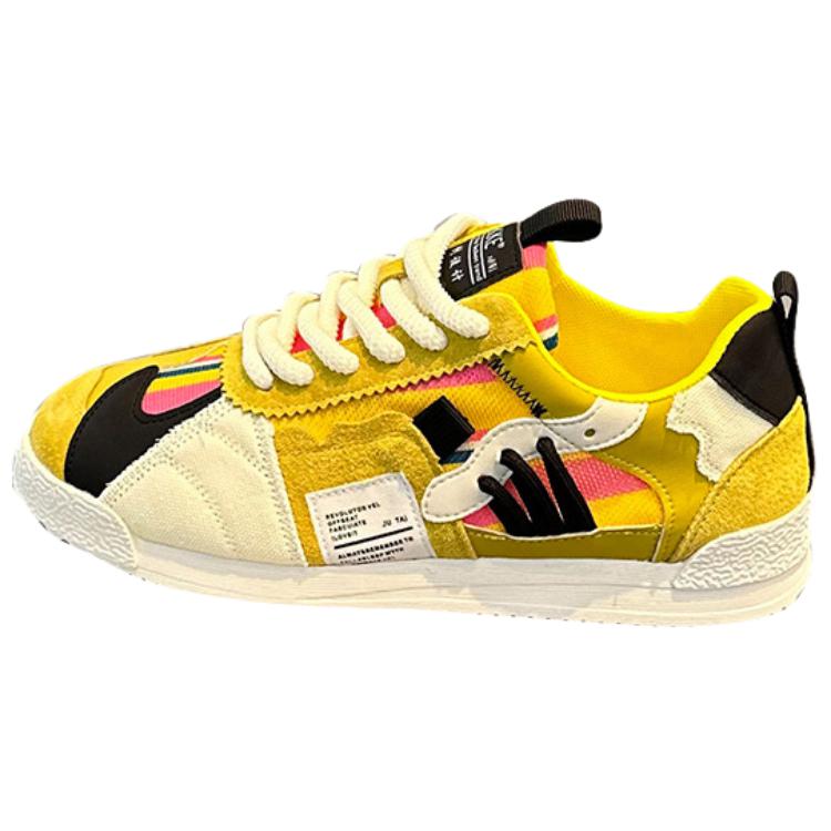 

Green feet Амортизирующие износостойкие низкие повседневные кроссовки мужские желтые, цвет Yellow