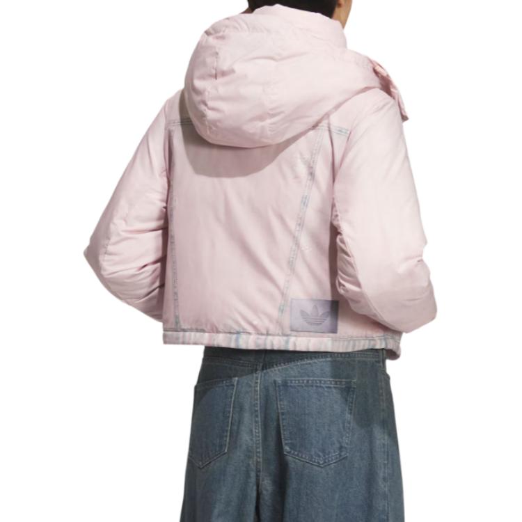Куртка FW25 FK DENIM CROP Down женская Adidas Originals, светло-розовый — фото 4