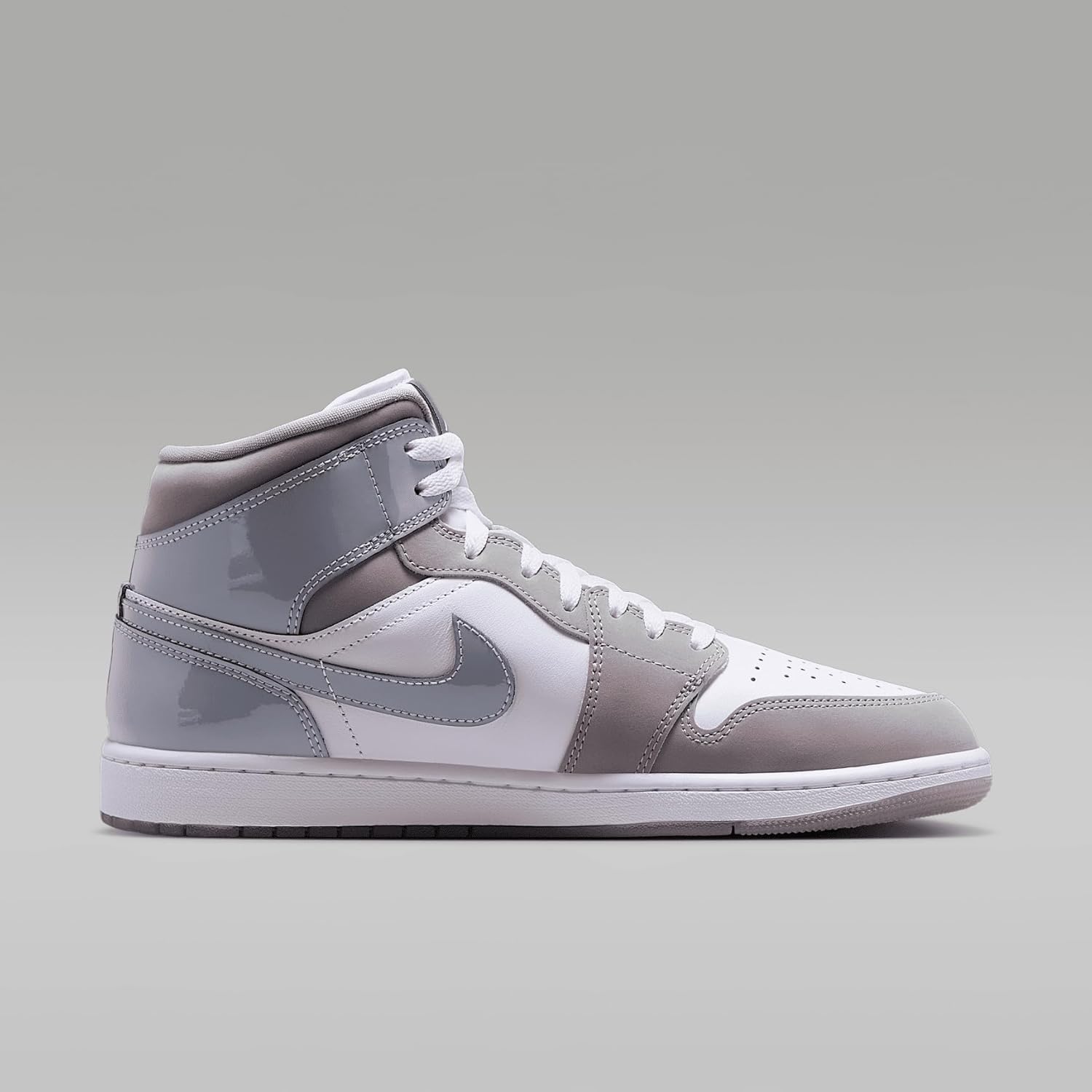 Мужские кроссовки Nike Air Jordan 1, белый/серый — фото 3